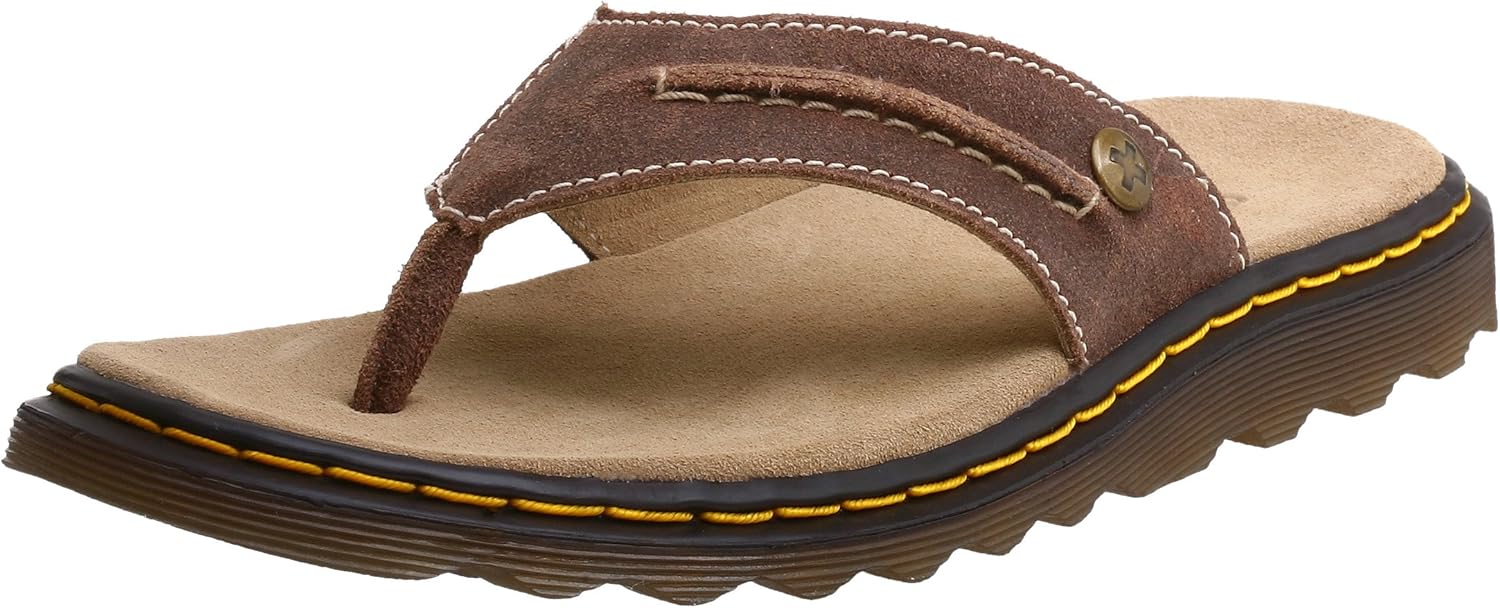 Amazon.com | Dr. Martens Men's Cedric Thong, Dark Brown, 12 UK (13 US) | Sandals