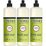 Mrs. Meyer's Clean Day Dishwashing Liquid Dish Soap, Cruelty Free Formula, Lemon Verbena Scent, 16 oz - Pack of 3