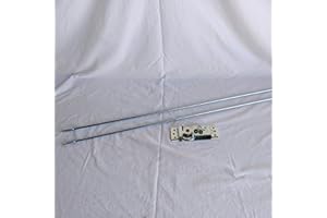 KAY ENTERPRISES Storage Cabinet Tool Box HD Door Center Case Latch, Spring Secured 3/8″x 48″ Rods & Hold Down Clips