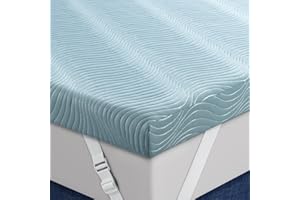 UNIPON Firm Mattress Topper Queen Size, 3 Inch Extra Firm Memory Foam Bed Toppers for Back Pain Relief, Cooling Mattress Pad for Back Sleepers & Spinal Alignment, CertiPUR-US Certified