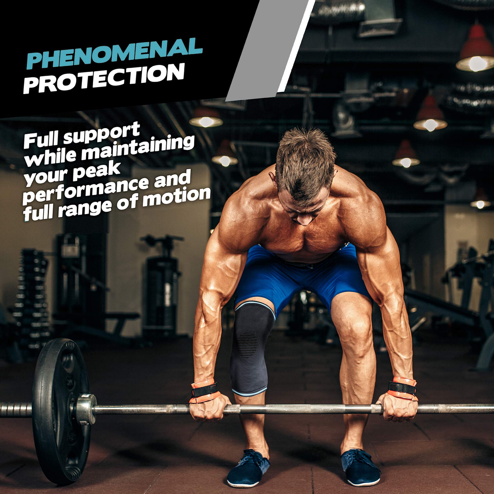 POWERLIX Compression Knee Sleeve for Women & Men, Medical Knee Brace for Arthritis & Knee Pain Relief, meniscus tear & Injury Recovery, Knee Support & Protection for Working out, Running & All Sports