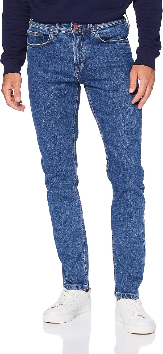 Springfield Men's Jeans Skinny Salt Pepper (+50)c/14 Trouser, Blue