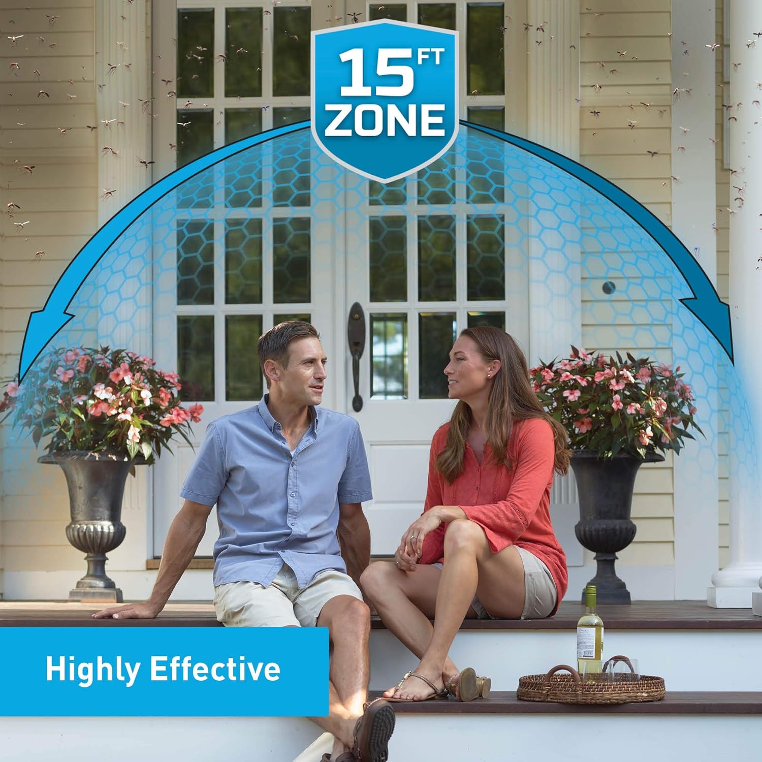 Thermacell MR-PSL Patio Shield Mosquito Repellent, Graphite; Easy to Use, Highly Effective; Provides 12 Hours of DEET-Free Mosquito Repellent; Scent-Free, No Spray, No Smoke and Cordless: Sports & Outdoors