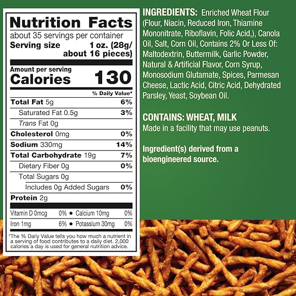 DOT’S HOMESTYLE PRETZELS PARMESAN GARLIC SEASONED PRETZEL TWIST SNACK, 16OZ GROCERY SIZED BAG