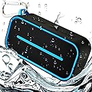 Ultra-Portable Bluetooth Wireless Speaker Waterproof - Lightweight, Shower Safe for Indoor, Outdoor - Super Loud Bass - Maximum Power 10 Hour Playback -  Microphone for Hands-Free Calls by BoneSound