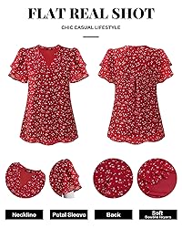 Lotusmile Ladies Blouses and Tops - Dressy, Casual