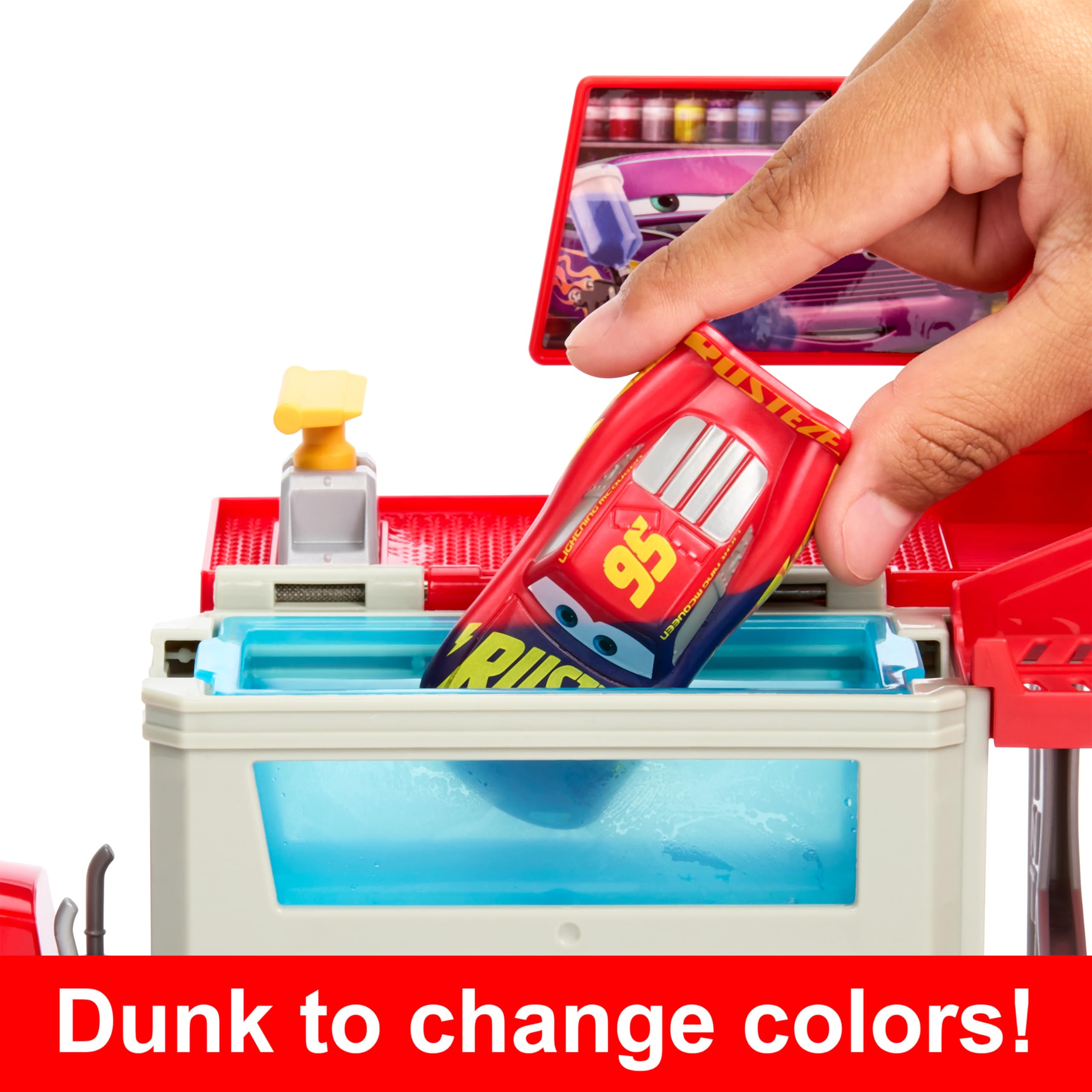 Mua Mattel Disney Pixar Cars Color Changers Paint Shop Mack with ...