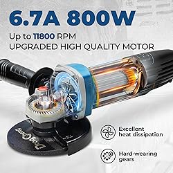 DongCheng Angle Grinder 4-1/2 inch 6.7-Amp Paddle