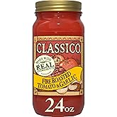 Classico Fire Roasted Tomato & Garlic Spaghetti Pasta Sauce (24 oz Jar)