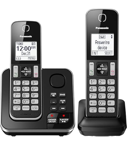 Panasonic　TH24A300 Panasonic DECT 6.0 Expandable Cordless Phone with Answering