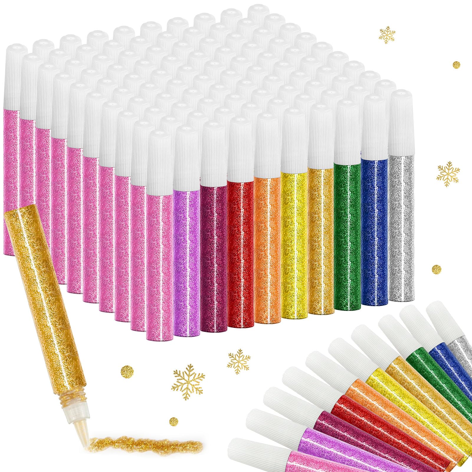Photo 1 of Resurhang 20 Pcs Glitter Glue Pens Bulk 10 Colors Rainbow Glue Stick for Crafts Back to School Gifts Supplies for DIY Arts, Projects Scrapbooking, Cards Decorating Supplies