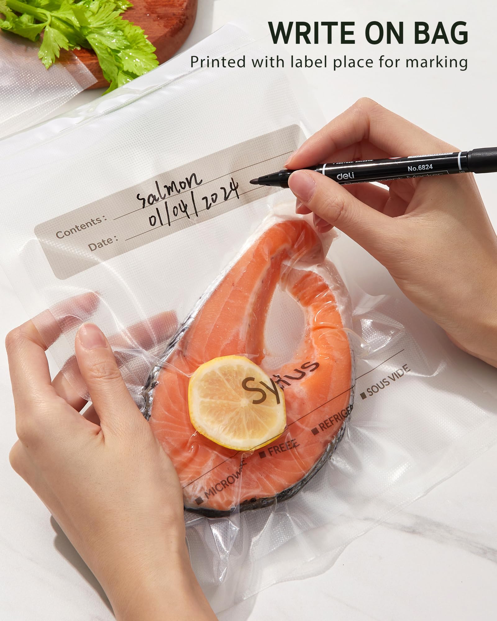 Syntus Vacuum Sealer Bags, 150 Count Gallon 11