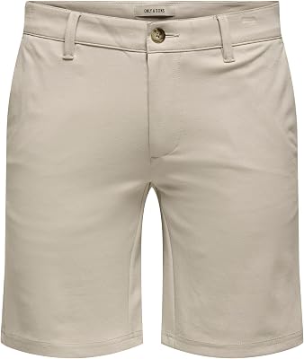 ONSMARK Cintura Media Corte Regular Shorts Gris M