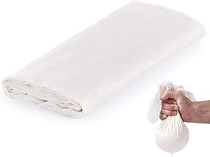 Zulay Grade 90 Cheesecloth - Unbleached & Reusable Ultra Fine Cheese Cloth - Pure Cotton Food Grade Cheese Cloths For Cooking, Straining, Basting, Making Cheese, Decoration and More (1 Yard)