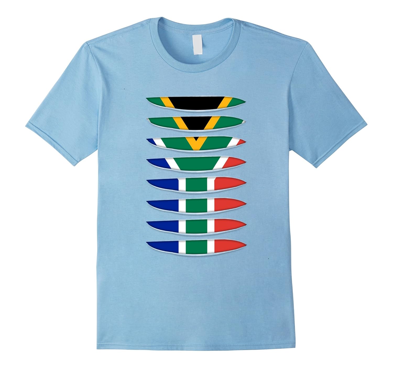 Flag South Africa gifts torn tshirts-ANZ