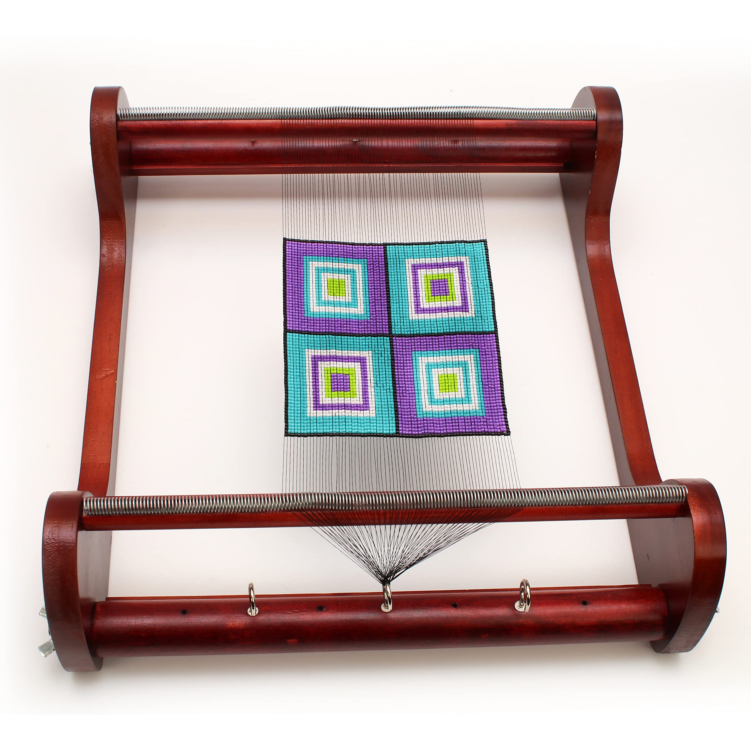 The Beadsmith Wooden Bead Loom, 12.5” x 13” x 3.5”, Includes Assembly Instructions