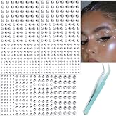 NOOEPC Face Gems Hair Gems, Self-Adhesive Face Jewels Eye Jewels Rhinestone | 3/4/5/6 mm Rhinestone Stickers Gem Stickers Face Gems Stick on Hair Body Halloween Rave Accessories for Face Eyes Makeup