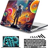 May Chen Case for MacBook Pro 14 inch, Models A2442 A2779 A2918 A2992 A3401 A3185 A3112 A3434, M1 M2 M3 M4 M5 Chip (2021-2025 Release), Plastic Hard Shell Case with Keyboard Cover, Astronaut