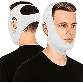 JetFresh Chin Strap for Sleeping and Snoring - Grey Anti Snoring Device for Men and Women, Breathable and Skin-Friendly Snore Stopper with Adjustable Fit That Holds Jaw in Place & Supports CPAP Users