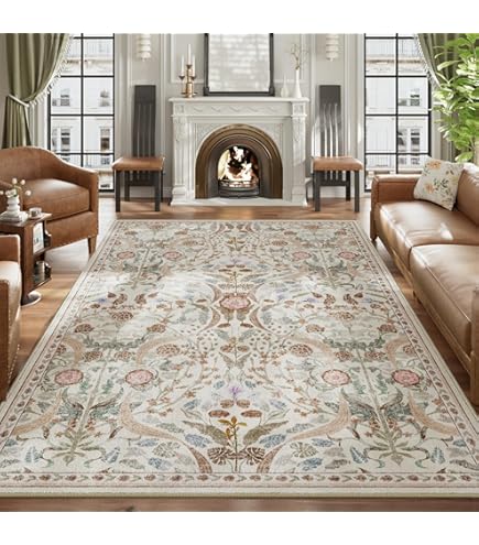 Amazon.com: Rugs.com - Medina Rug – 4' 4 x 6' Arctic Aqua Blue