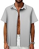 Striped Shirts for Men, Mens Button Down Short