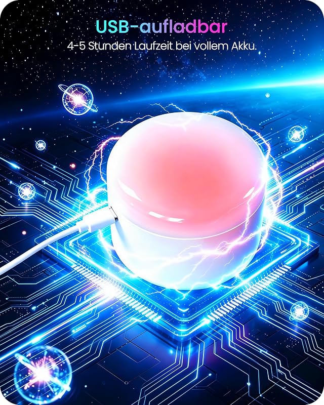Wiederaufladbare RGB E27 Glühbirnen 2er Set