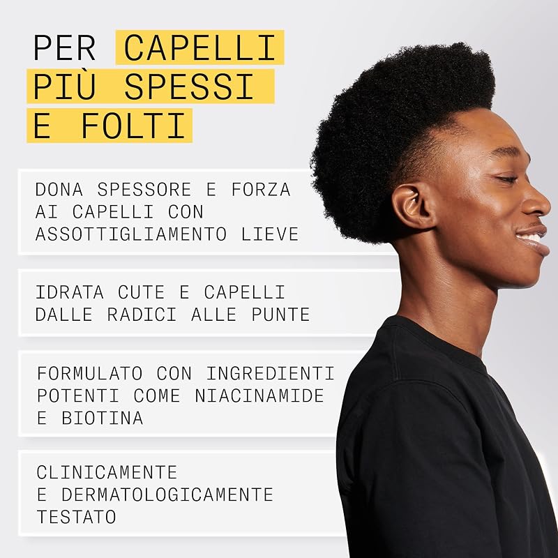 Sistema 1 Scalp + Hair Conditioner - Balsamo Fortificante per Capelli Naturali con Assottigliamento Lieve - Arricchito con Niacinamide (300ml)