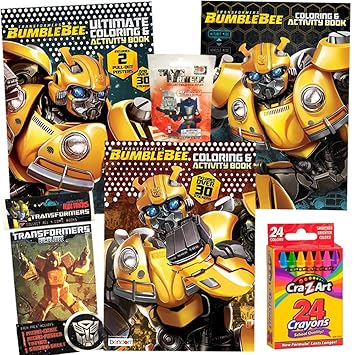 Download Buy Colorboxcrate Transformers Bumblebee Coloring Book Toy Set 6 Pack Includes 3 Transformers Activity Books Transformers Comic Transformers Action Figure Blind Bag Crayons For Children Ages 3 To 8 Online At Low