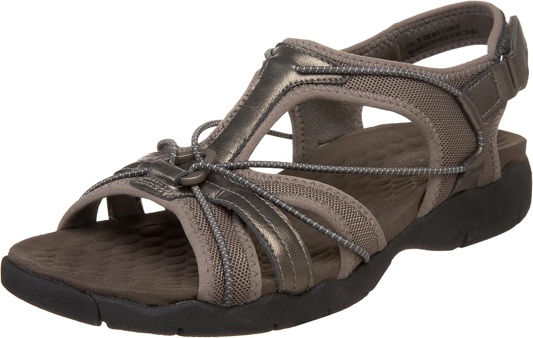 Clarks Privo Women's Seawalk Sandal, Gris metálico, 6.5 B(M) US Amazon
