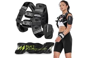 BeatBoost Weighted Vest Woman 5 12 15 20 25 30 lb Weight Vest with Ironsand for Walking Strength Training Running Workout