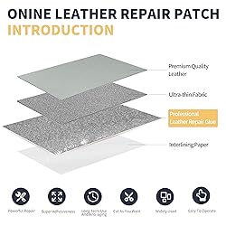 ONine Leather Repair Patch，Leather Repair Tape, 3