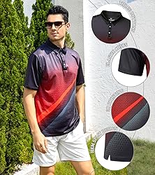 uideazone Mens Polo Shirts Fit Slim Casual Short