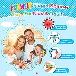 ASIOWELY Transformable Fidget Spinner Toys for Kids