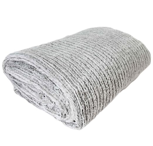 Nielsen Wohndecke Mian, 150x200 cm, Grau (Silbergrau), flauschig weiche Kuscheldecke