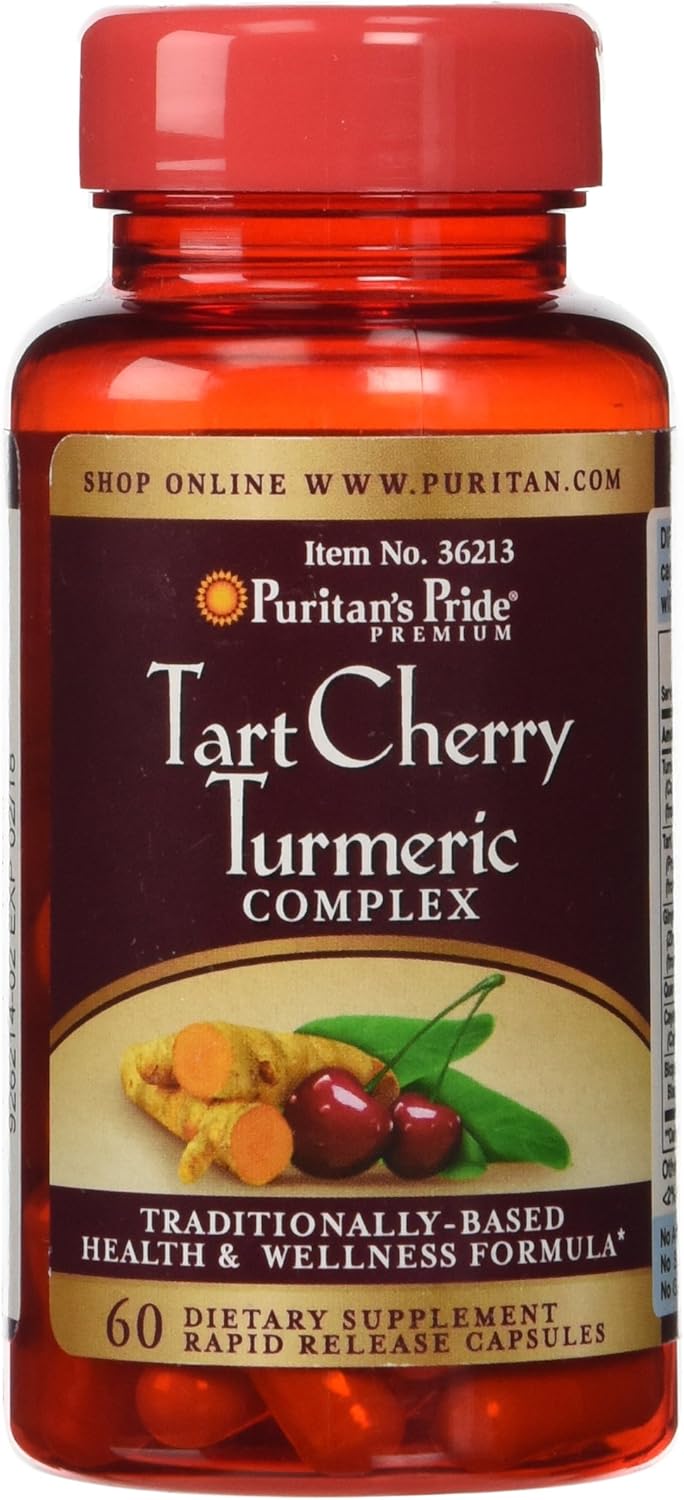 Puritan's Pride Tart Cherry Turmeric Complex-60 Capsules