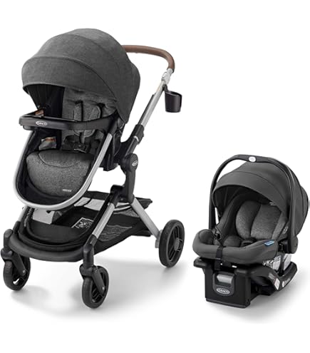 uppababy aria UPPAbaby MINU V3 Travel Stroller with Aria Infant Car Seat main image 1