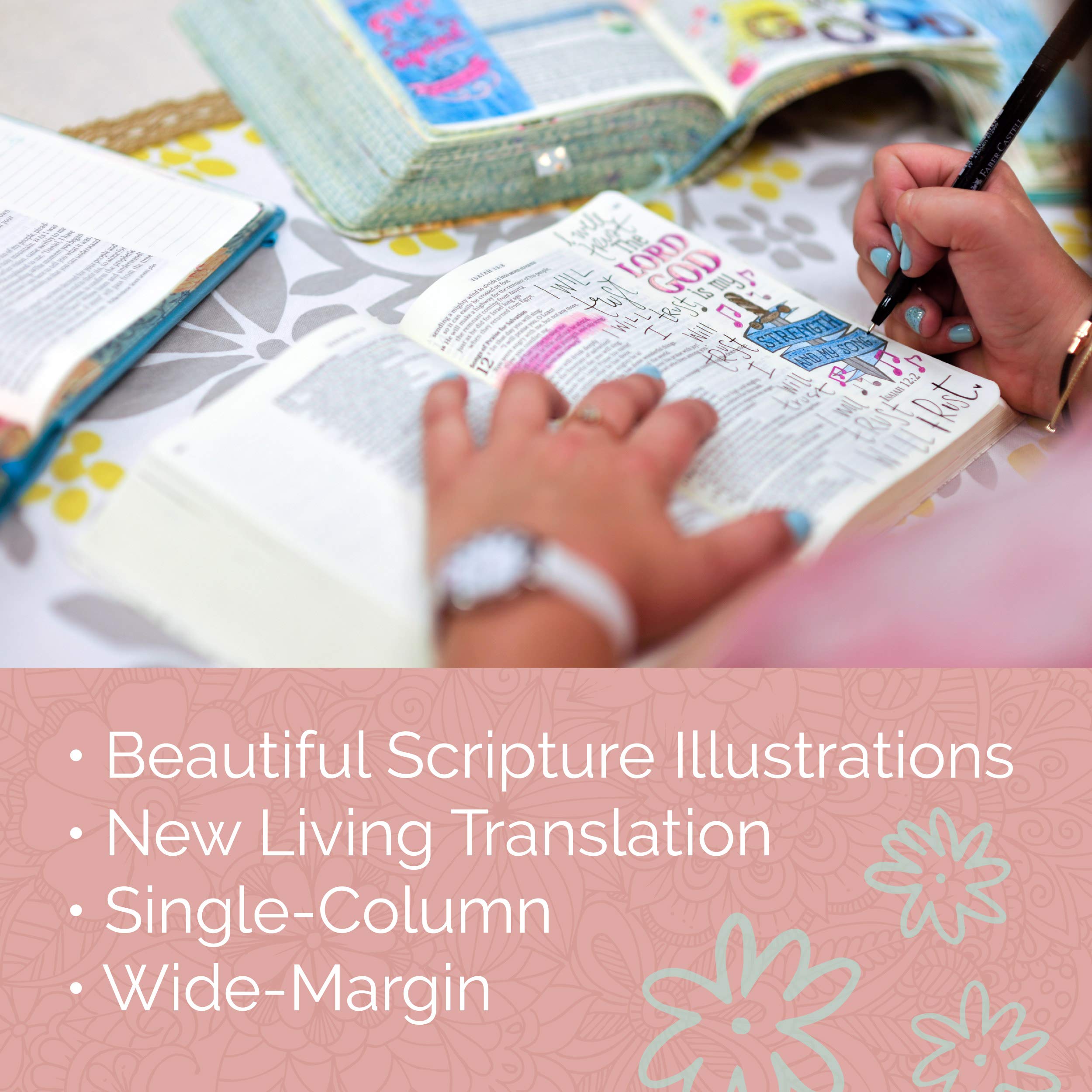 Tyndale NLT Inspire Catholic Bible (Hardcover, Rose Gold): Catholic Coloring Bible–Over 450 Illustrations to Color and Creative Journaling Bible Space, Religious Gifts That Inspire Connection with God Tyndale NLT Inspire Catholic Bible (Hardcover, Rose Gold): Catholic Coloring Bible–Over 450 Illustrations to Color and Creative Journaling Bible Space, Religious Gifts That Inspire Connection wit