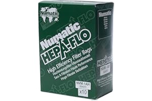 NaceCare 604011 Hepa-Flo Vacuum Bags for Numatic RSV, RBV & Latitude 130 Backpack Vacuums (Pack of 10)