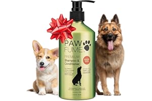 PAW FUME PAWFUME Deshedding Dog Shampoo and Conditioner, Show Dog, 1-Pack – Nourish & Detangle for Silky Soft Coat – Probiotic, Deep-Cleaning, pH-Balanced Formula – Salon-Quality Shampoo for Dogs