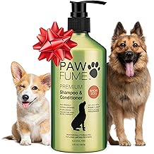 PAWFUME Deshedding Dog Shampoo and Conditioner, Show Dog, 1-Pack &ndash; Nourish &amp; Detangle for Silky Soft Coat &ndash; Probiotic, Deep-C