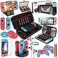 HEYSTOP Switch Accessories Bundle 25 in 1 Compatible with Nintendo Switch, Gift Kit for Switch Carrying Case, Dockable…