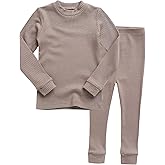 VAENAIT BABY 6M-12Y Infant Kids Toddler Junior Girls Soft Comfy Modal Tencel Shirring Sleepwear Pajamas 2pcs Set
