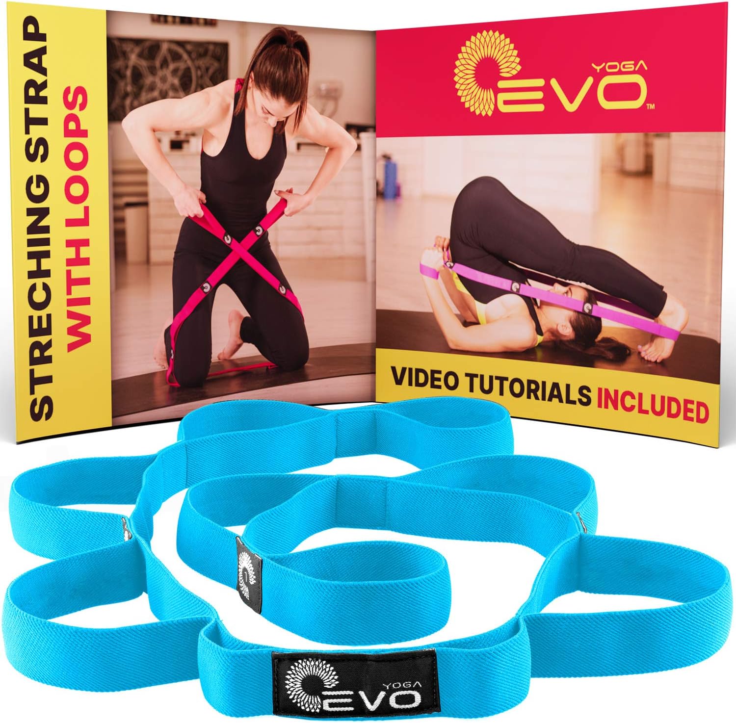 Elastic Stretching Strap with 10 Flexible Loops + eBook & 35 Online
