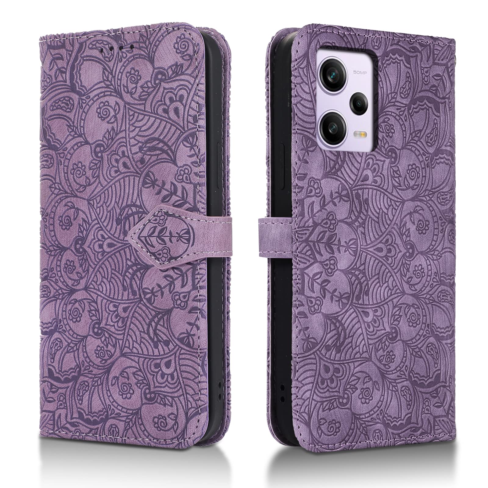 Succtopy Case for Xiaomi Poco X5 5G, PU Leather Flip Case Mobile Book Cover Case with Magnetic Closure Xiaomi Poco X5 5G, Book Case with Folding Stand for Xiaomi Poco X5 5G, Violet — image 1