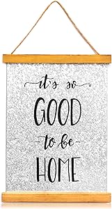 Metal Welcome Sign for Farmhouse Wall Decor, It's So Good to Be Home (11 x 8 In)
