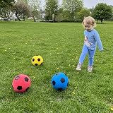 HTI Fun Sport Foam Footballs 3 Pack - Size 5 Soft Sponge Balls Kids Adults view 7