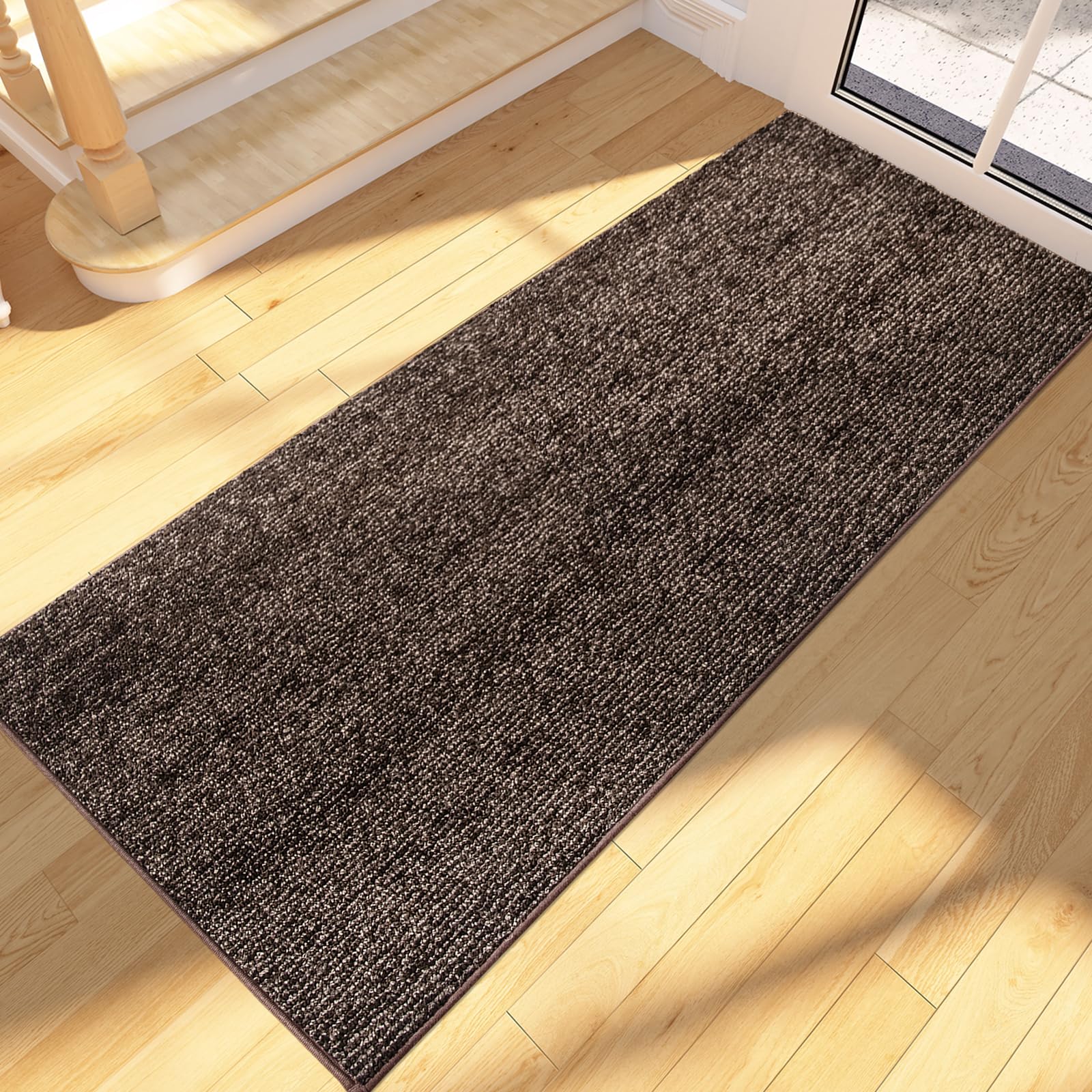 FCSDETAIL Dirt Trapper Indoor Door Mat 60 x 180 cm, Machine Washable Entrance Rug, Dog Doormat, Non-slip Inside Runner Rug for Hallway, Entryway, Kitchen