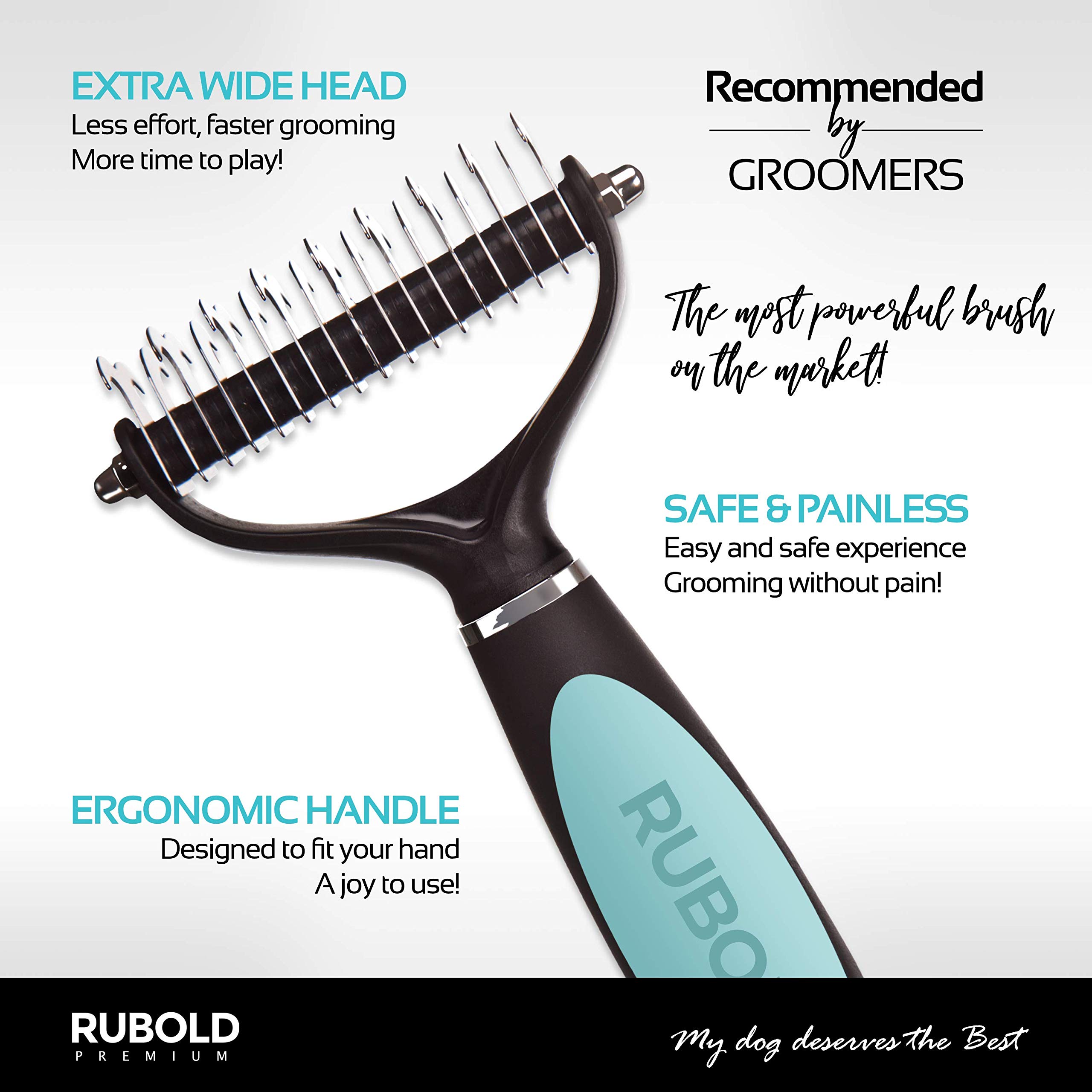 Rubold Dematting Tool For Dogs Cat And Dog Brush For Shedding