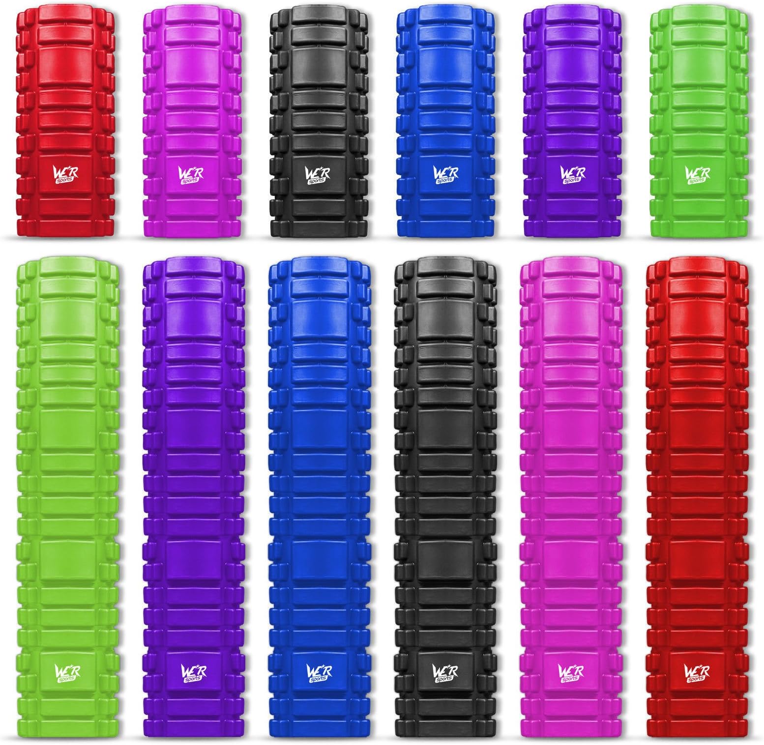 The Grid Foam Roller Trigger Point Gym Sports Massage Physio Injury Yoga Roller - Black