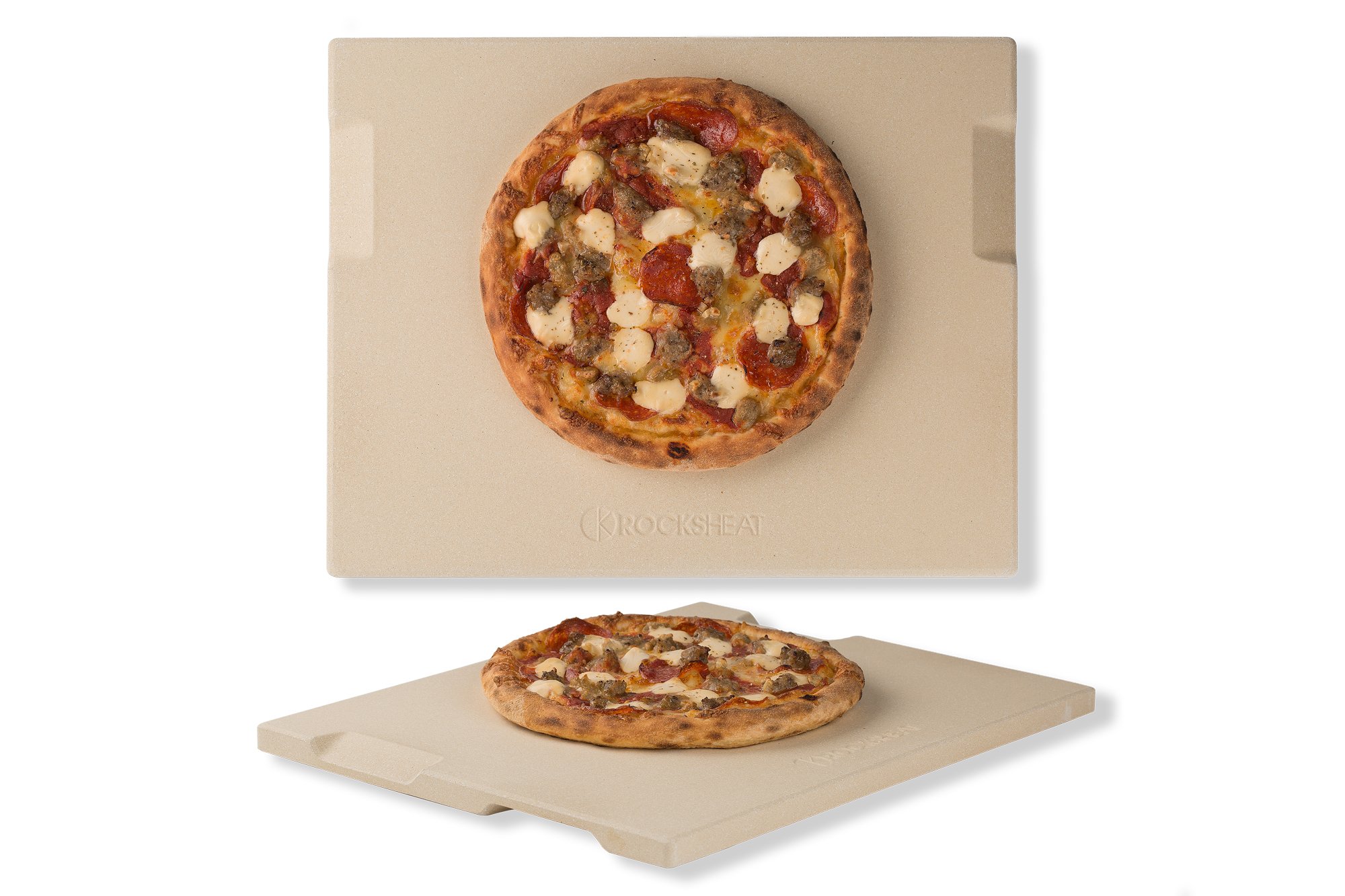 Pizza Stone 12" x 15" Rectangular Baking & Grilling Stone, Perfect for